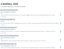 Tablet Screenshot of abaseballgeek.blogspot.com