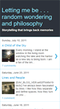 Mobile Screenshot of lettingmebe.blogspot.com