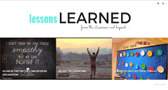 Desktop Screenshot of ohthelessonslearned.blogspot.com