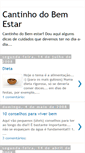 Mobile Screenshot of cantinhodobemestar.blogspot.com