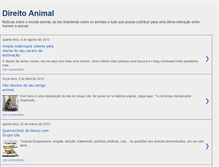 Tablet Screenshot of direito-animal.blogspot.com