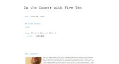 Desktop Screenshot of inthecornerwithfiveten.blogspot.com