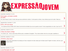 Tablet Screenshot of expressao-jovem.blogspot.com