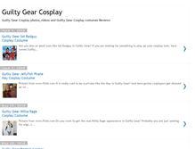 Tablet Screenshot of guiltygearcosplay.blogspot.com