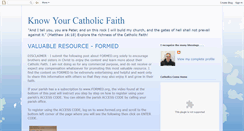 Desktop Screenshot of knowyourcatholicfaith.blogspot.com