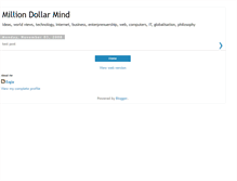 Tablet Screenshot of milliondollarmind.blogspot.com