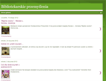 Tablet Screenshot of bibliotekarskie-przemyslenia.blogspot.com