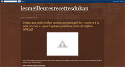 Desktop Screenshot of lesmeilleuresrecettesdukan.blogspot.com