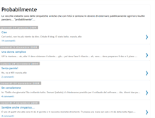 Tablet Screenshot of probabilmente.blogspot.com