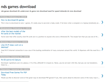 Tablet Screenshot of nds-games-download.blogspot.com