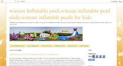 Desktop Screenshot of inflatablepoolslide.blogspot.com