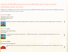 Tablet Screenshot of inflatablepoolslide.blogspot.com