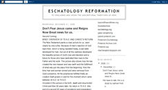 Desktop Screenshot of eschatologyreformation.blogspot.com