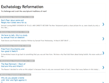 Tablet Screenshot of eschatologyreformation.blogspot.com
