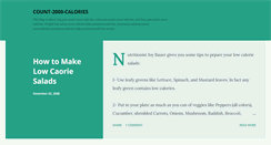 Desktop Screenshot of count2000calories.blogspot.com