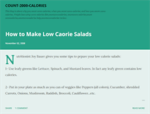 Tablet Screenshot of count2000calories.blogspot.com