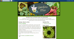 Desktop Screenshot of gardens-plus.blogspot.com
