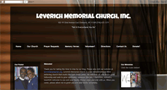 Desktop Screenshot of leverichmemorial.blogspot.com