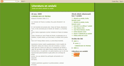 Desktop Screenshot of literaturaenandalu.blogspot.com