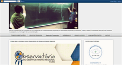 Desktop Screenshot of desenvolvimentoregionalfurb.blogspot.com