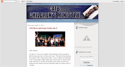 Desktop Screenshot of catbchildrensministry.blogspot.com