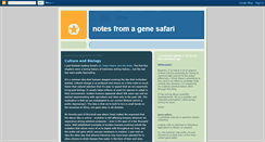 Desktop Screenshot of genesafari.blogspot.com