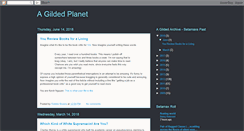 Desktop Screenshot of agildedplanet.blogspot.com