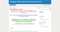 Desktop Screenshot of mediosparagenerargananciasporinternet.blogspot.com