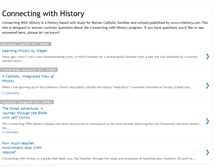 Tablet Screenshot of connectingwithhistory.blogspot.com