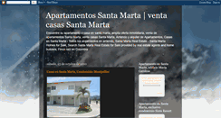 Desktop Screenshot of casasyapartamentossantamarta.blogspot.com