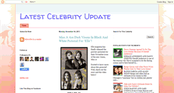 Desktop Screenshot of latestcelebrityupdate.blogspot.com