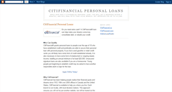 Desktop Screenshot of citifinancialpersonalloans.blogspot.com