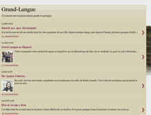Tablet Screenshot of grand-langue.blogspot.com