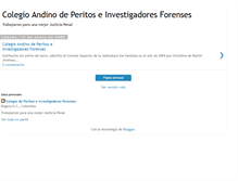 Tablet Screenshot of colegioandinodeperitos.blogspot.com
