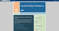 Desktop Screenshot of boutiquemusulmane.blogspot.com