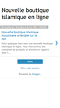 Mobile Screenshot of boutiquemusulmane.blogspot.com