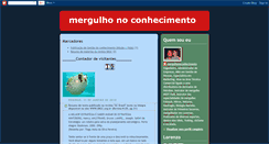 Desktop Screenshot of mergulhonoconhecimento.blogspot.com