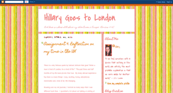 Desktop Screenshot of hillarygoestolondon.blogspot.com