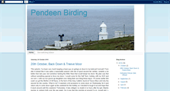 Desktop Screenshot of pendeenbirding.blogspot.com