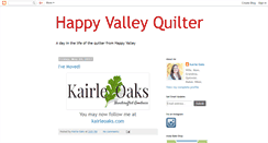 Desktop Screenshot of happyvalleyquilter.blogspot.com