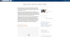 Desktop Screenshot of movingspaceandtime.blogspot.com