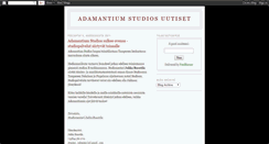 Desktop Screenshot of adamantiumstudios.blogspot.com