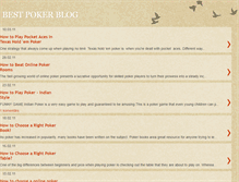Tablet Screenshot of bestpokerbloghere.blogspot.com