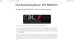 Desktop Screenshot of carb-backloading-review.blogspot.com