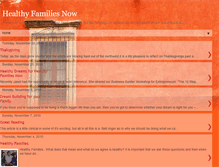 Tablet Screenshot of healthyfamiliesnow.blogspot.com