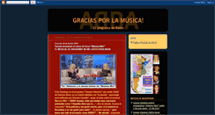 Desktop Screenshot of graciasporlamusica-noticasargentina.blogspot.com