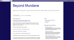 Desktop Screenshot of beyondmund.blogspot.com