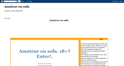 Desktop Screenshot of amateur-on-sofa.blogspot.com