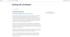 Desktop Screenshot of calling-all-christians.blogspot.com