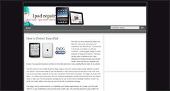 Desktop Screenshot of ipadrepair.blogspot.com